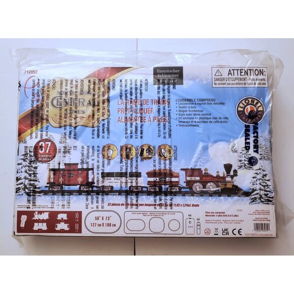 HAMMACHER SCHLEMMER LIONEL CLASSIC NORTH POLE CENTRAL LINES CHRISTMAS TRAIN SET - Picture 8 of 16